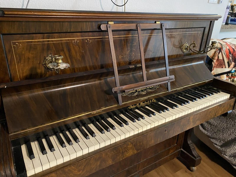 Spencer upright piano, c. 1895