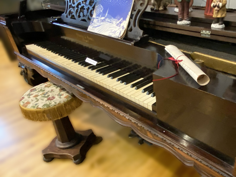 Antique historical piano