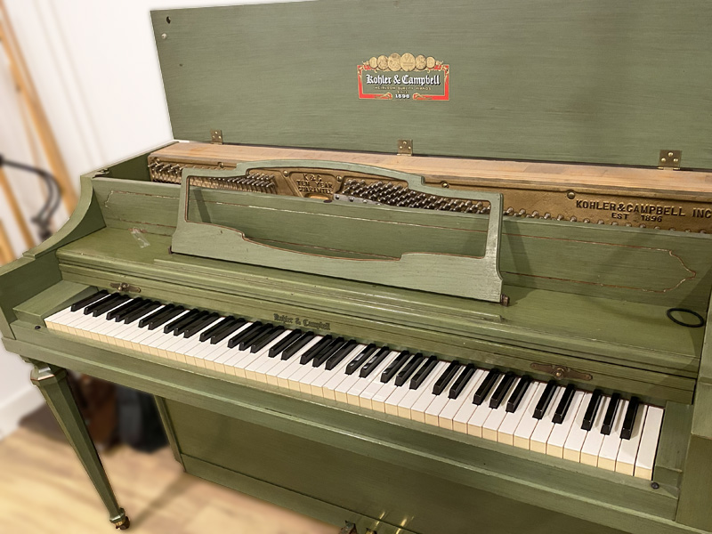 Home upright piano