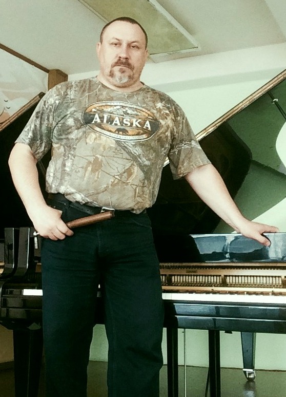 Dmitry working at the Music College, 2016