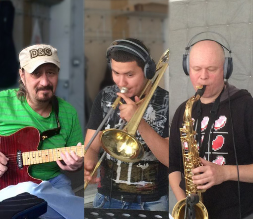 Musicians in the studio